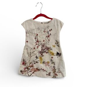 Zara Cream Floral Kids Dress